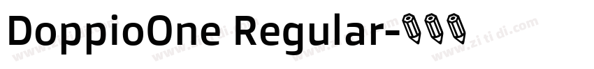 DoppioOne Regular字体转换